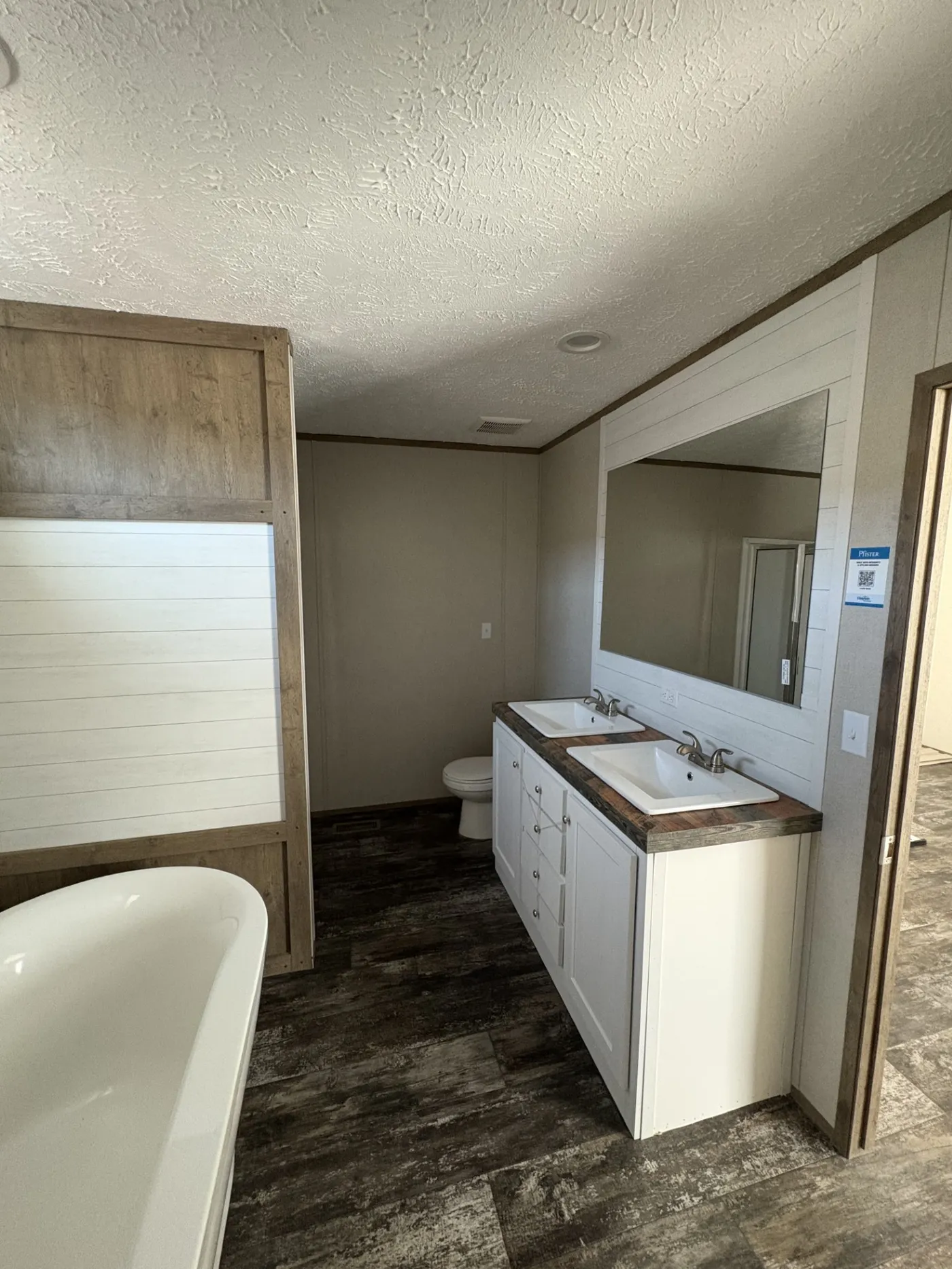Primary Bathroom Double Vanity Sink.