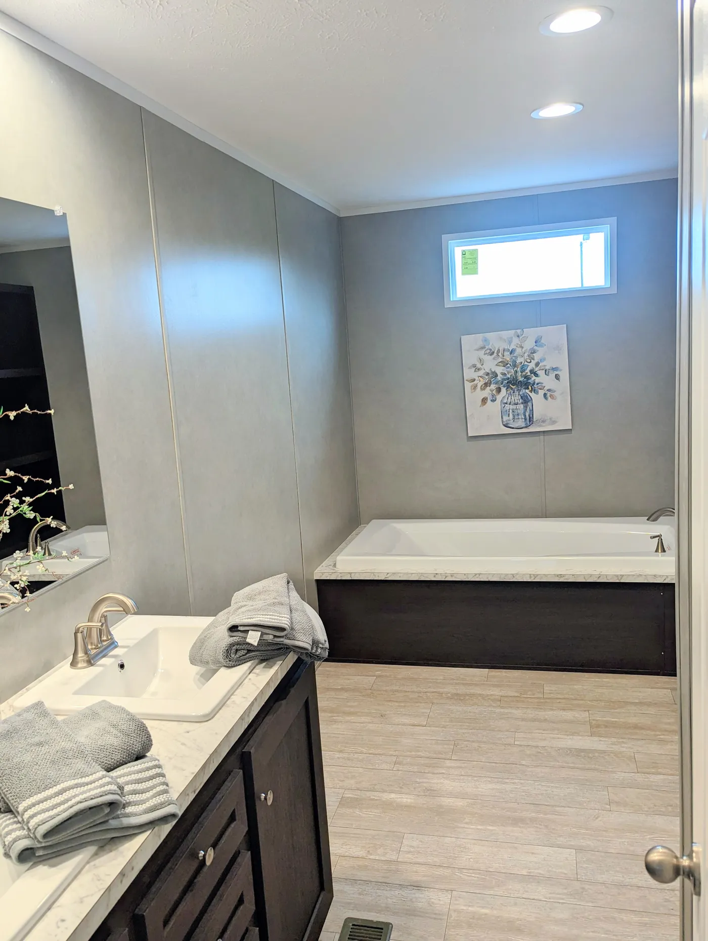 With a large Garden Soaking Tub, this Master Bathroom has plenty of space to unwind after a long day!