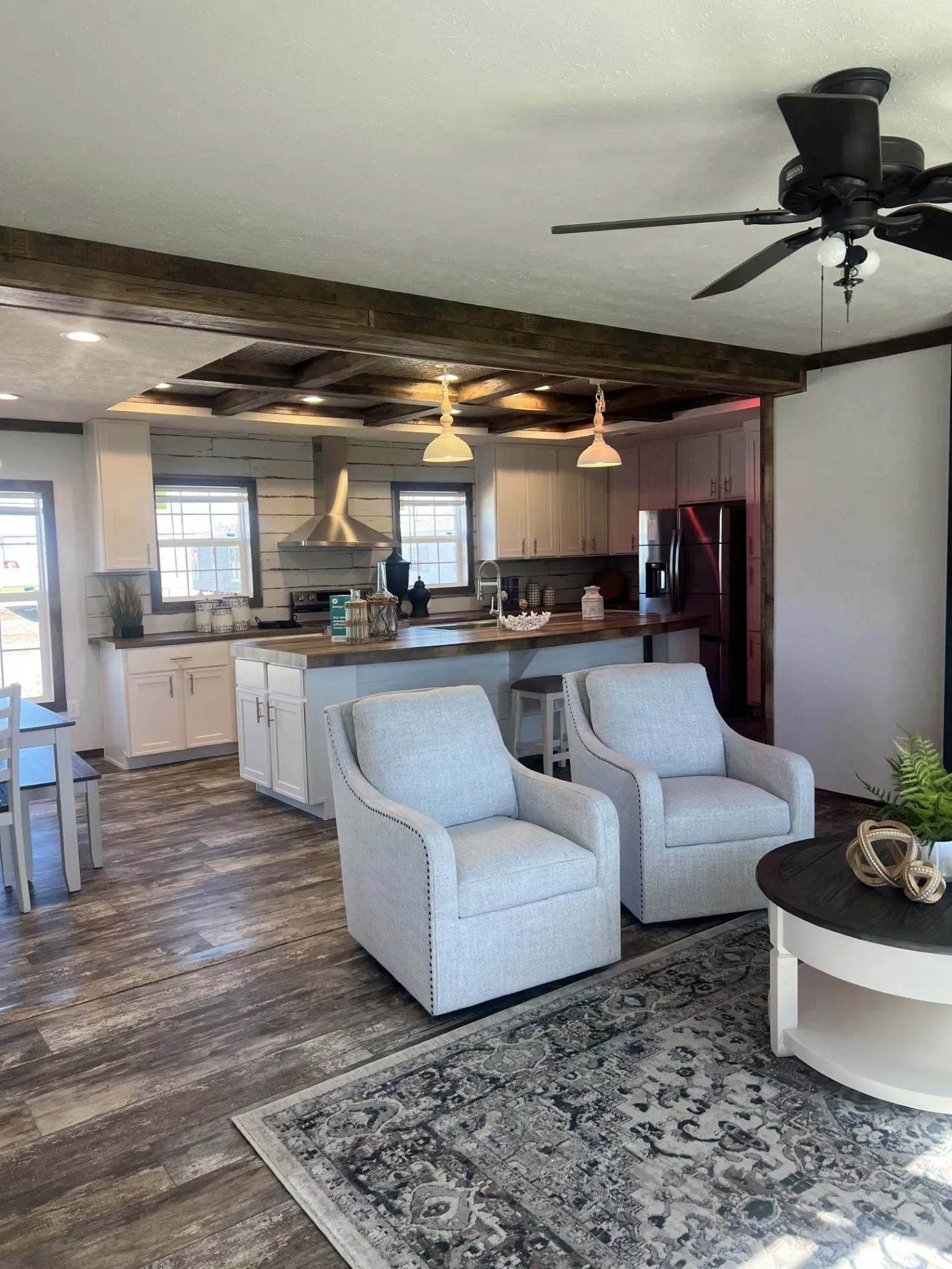 Kitchen With Tray Ceiling and Led Lights!