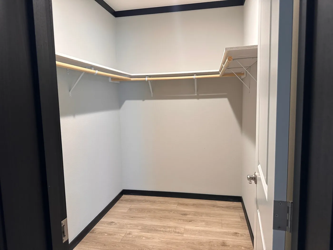one of the large walk in closets