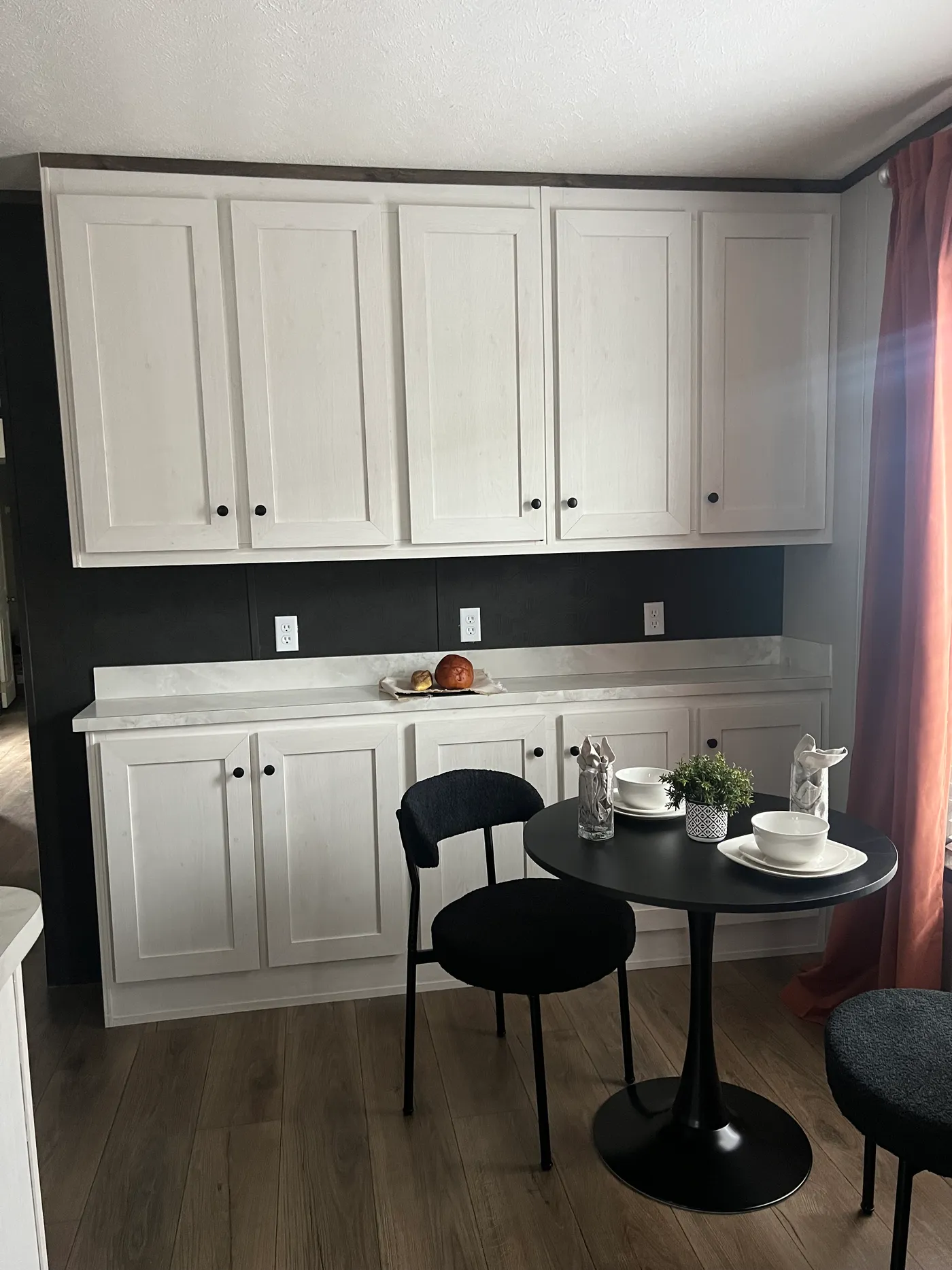 Beautiful manufactured tiny home ding room and coffee bar. Best deals and prices on affordable, quality, Clayton Built manufactured home in texas.