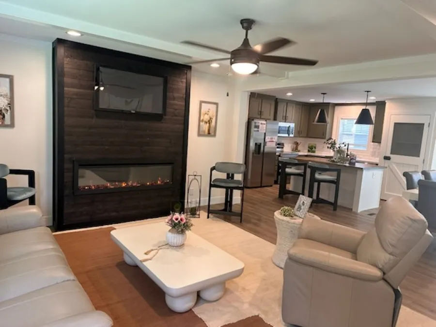 Electric Fireplace opt shown