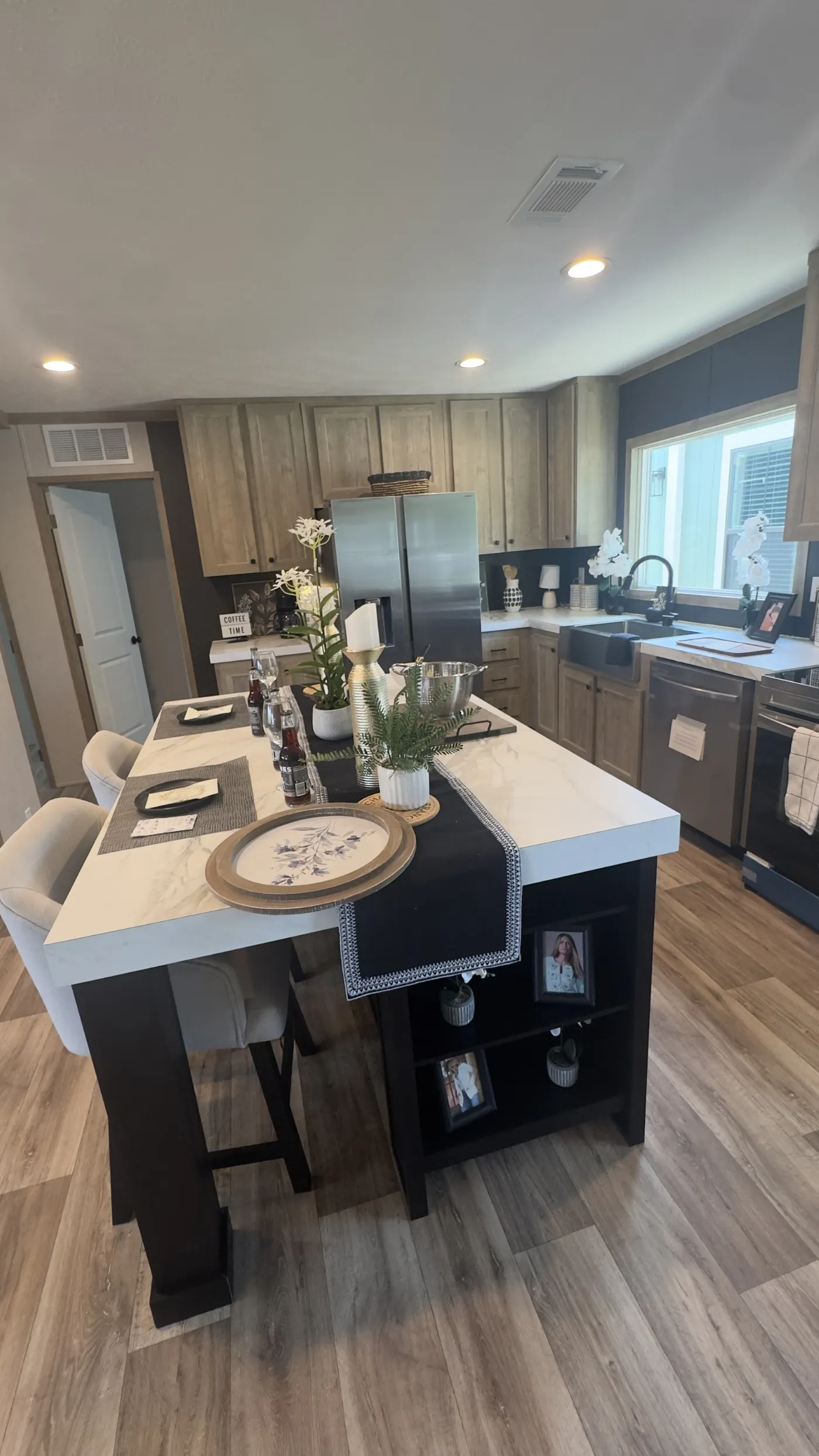 Perfect Island with cubbies and storage