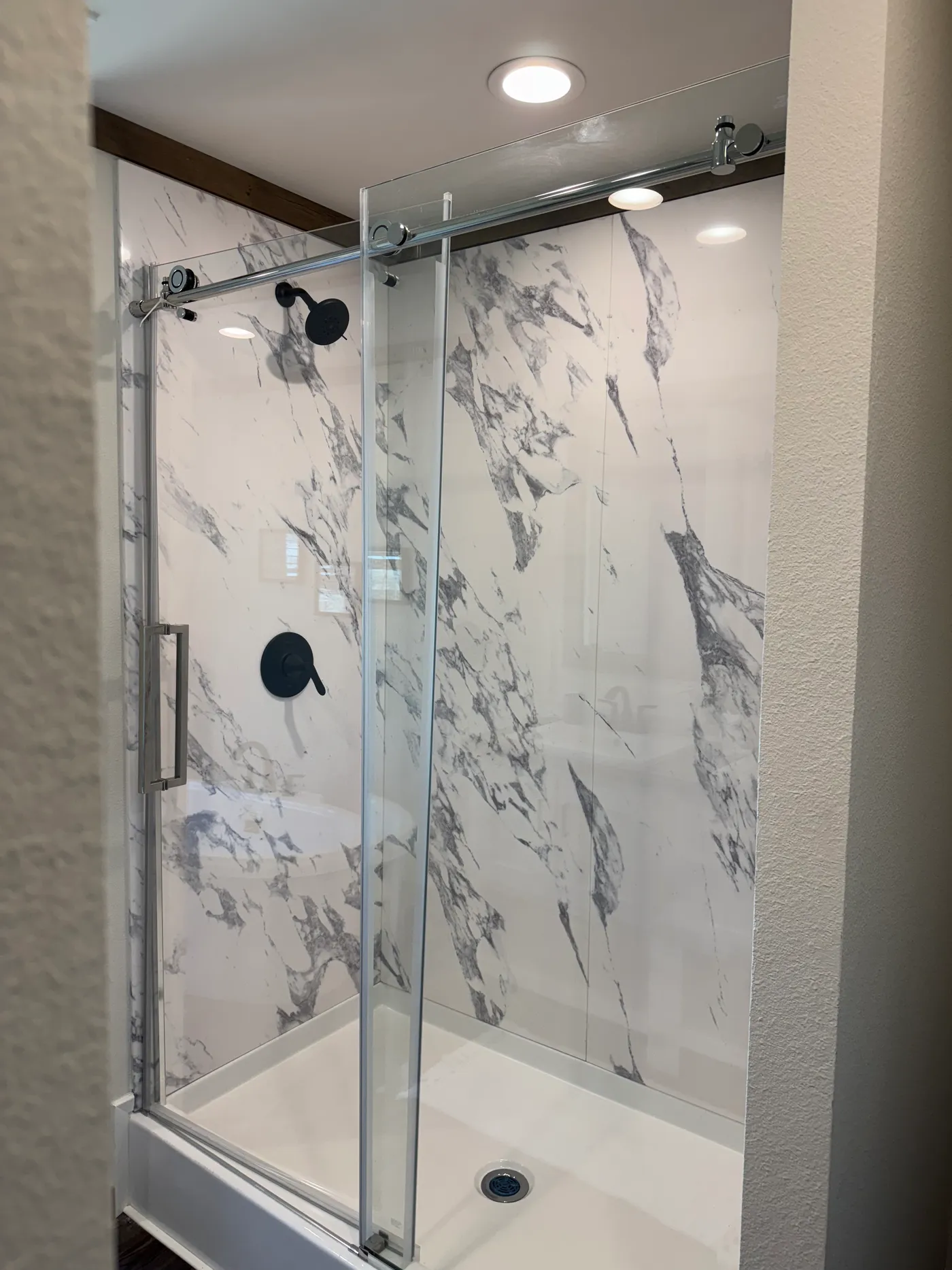 Marble shower