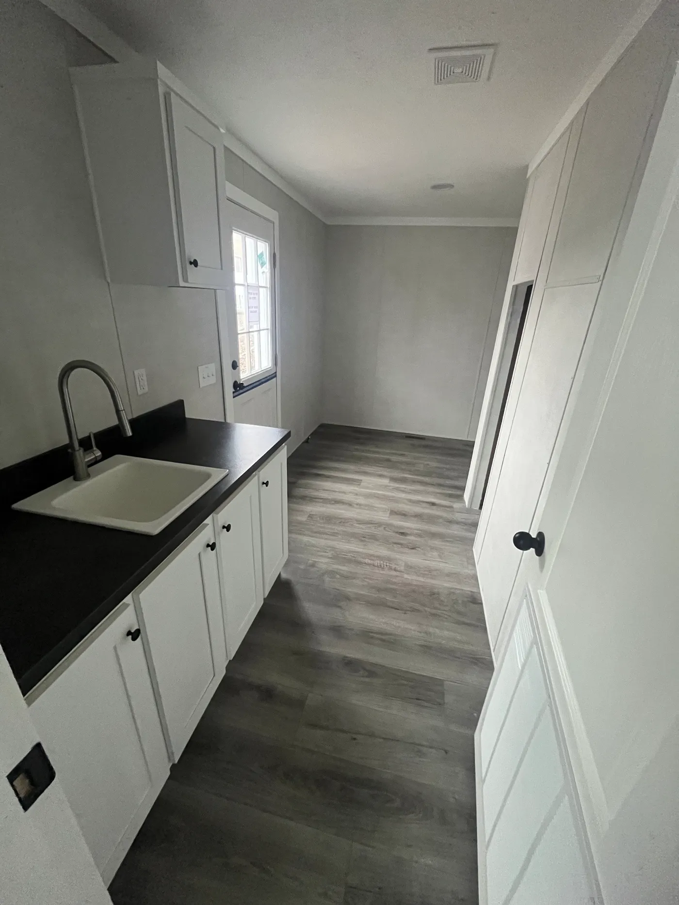 Huge mudroom with sink 