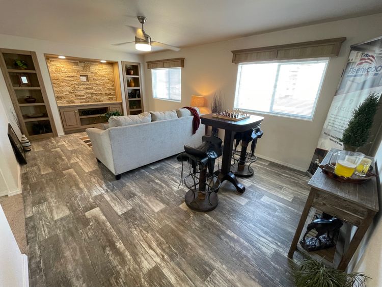 Second living area for entertainment.