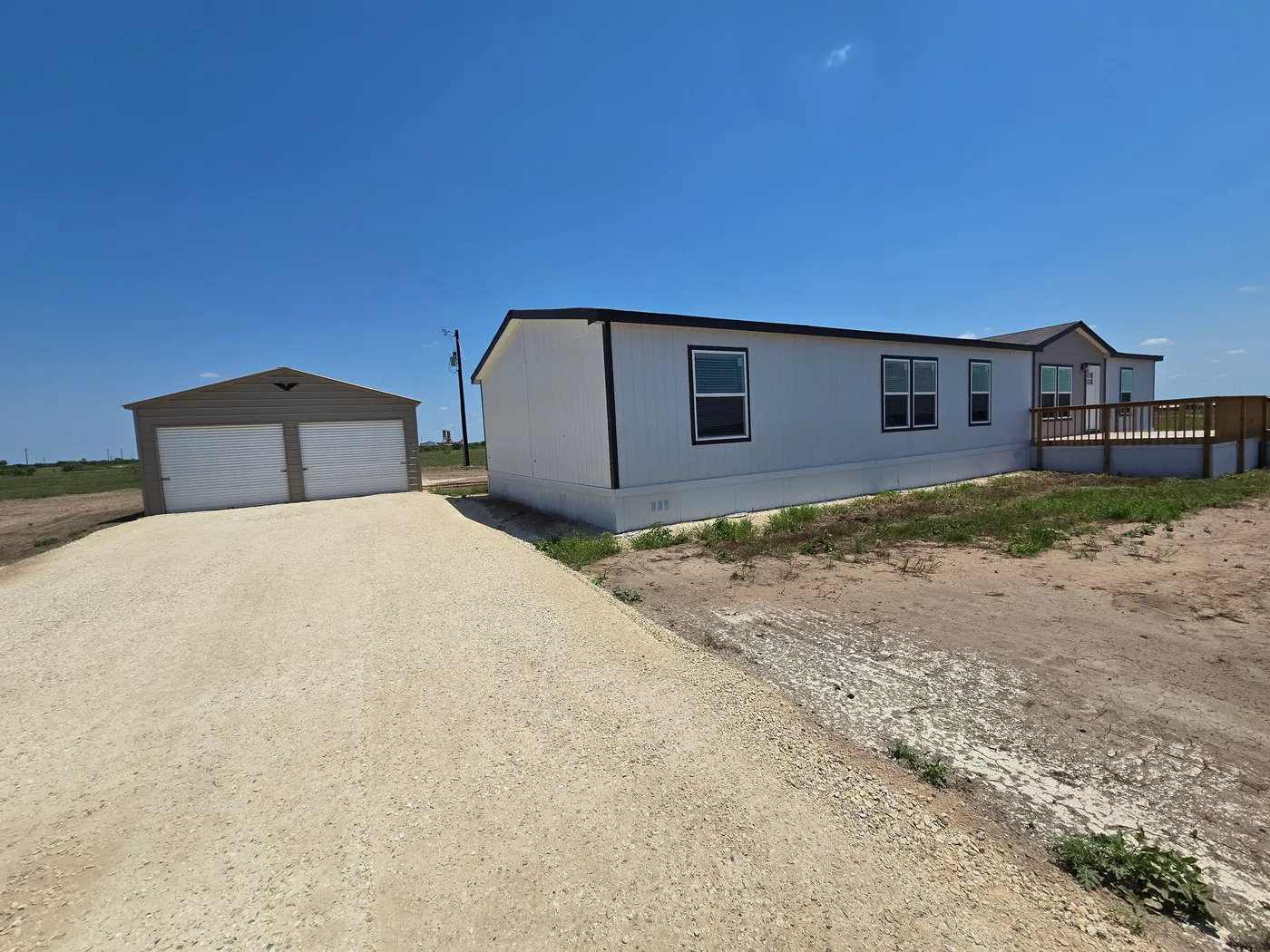 House and Garage View