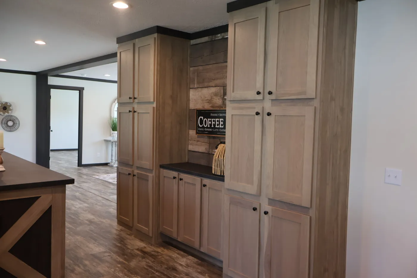 Coffee Bar + Lots of Storage Space