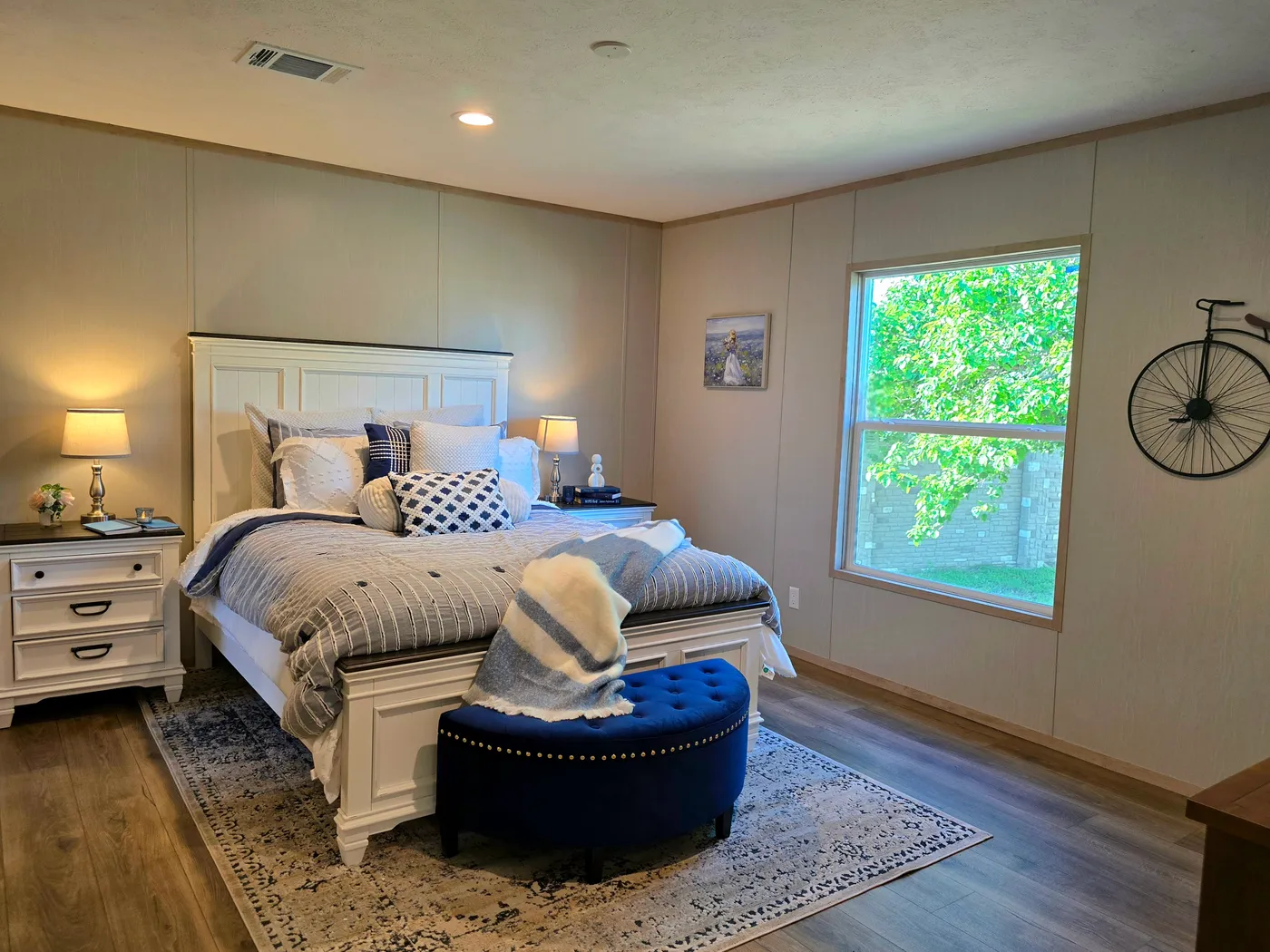 STOCK PHOTO - home for sale is same colors and does include appliances as shown but does not include furniture or decor.