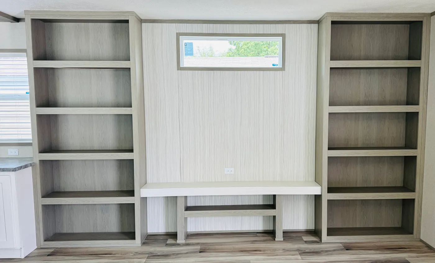 Entertainment center in family room