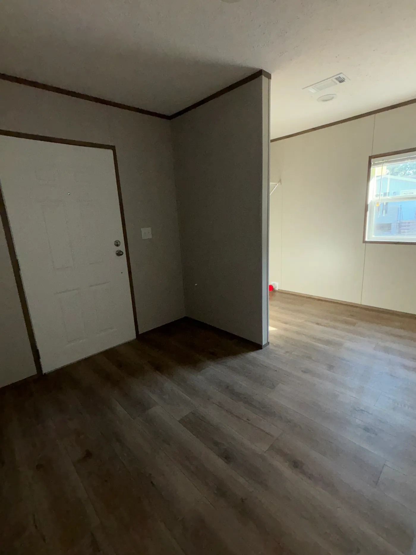 Side door entrance to Utility Room