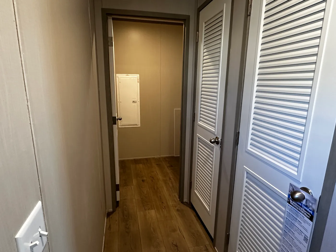 Affordable luxury meets modern comfort in this 3 bedroom, 2 bathroom manufactured home designed for spacious living and energy efficiency. The open-concept layout features a stylish kitchen with stainless steel appliances and a large walk-in pantry for extra storage. The private primary suite includes a generous walk-in closet and a relaxing retreat feel. Enjoy improved comfort with ceiling air vents for better airflow and temperature control throughout the home. This energy-efficient home offer