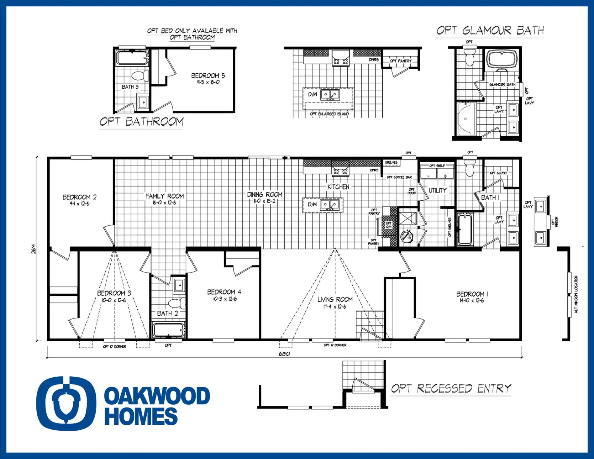 Frankie - 4 Bedroom + Family Room Flooplan