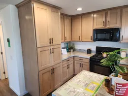 Large pantry cabinet in kitchen