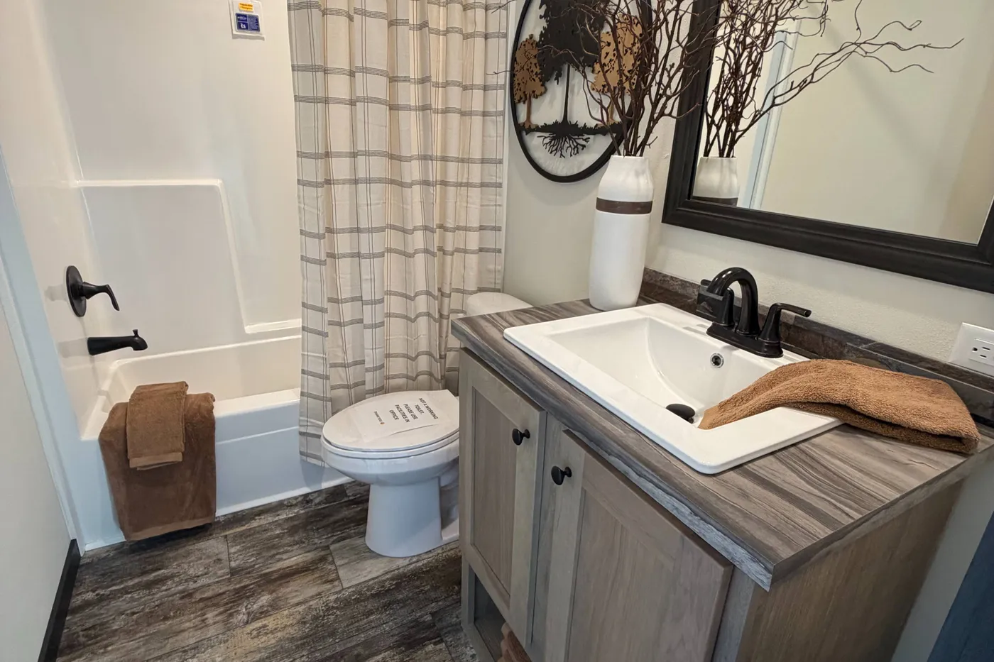 2nd common area bath off side door.
