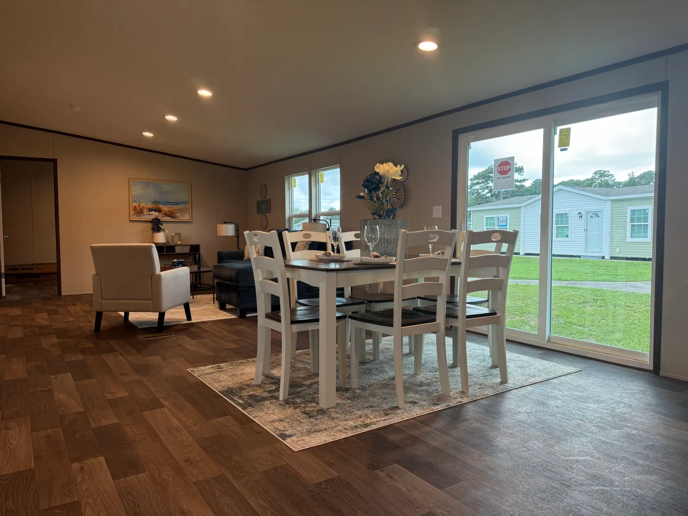 We love the sliding glass door!