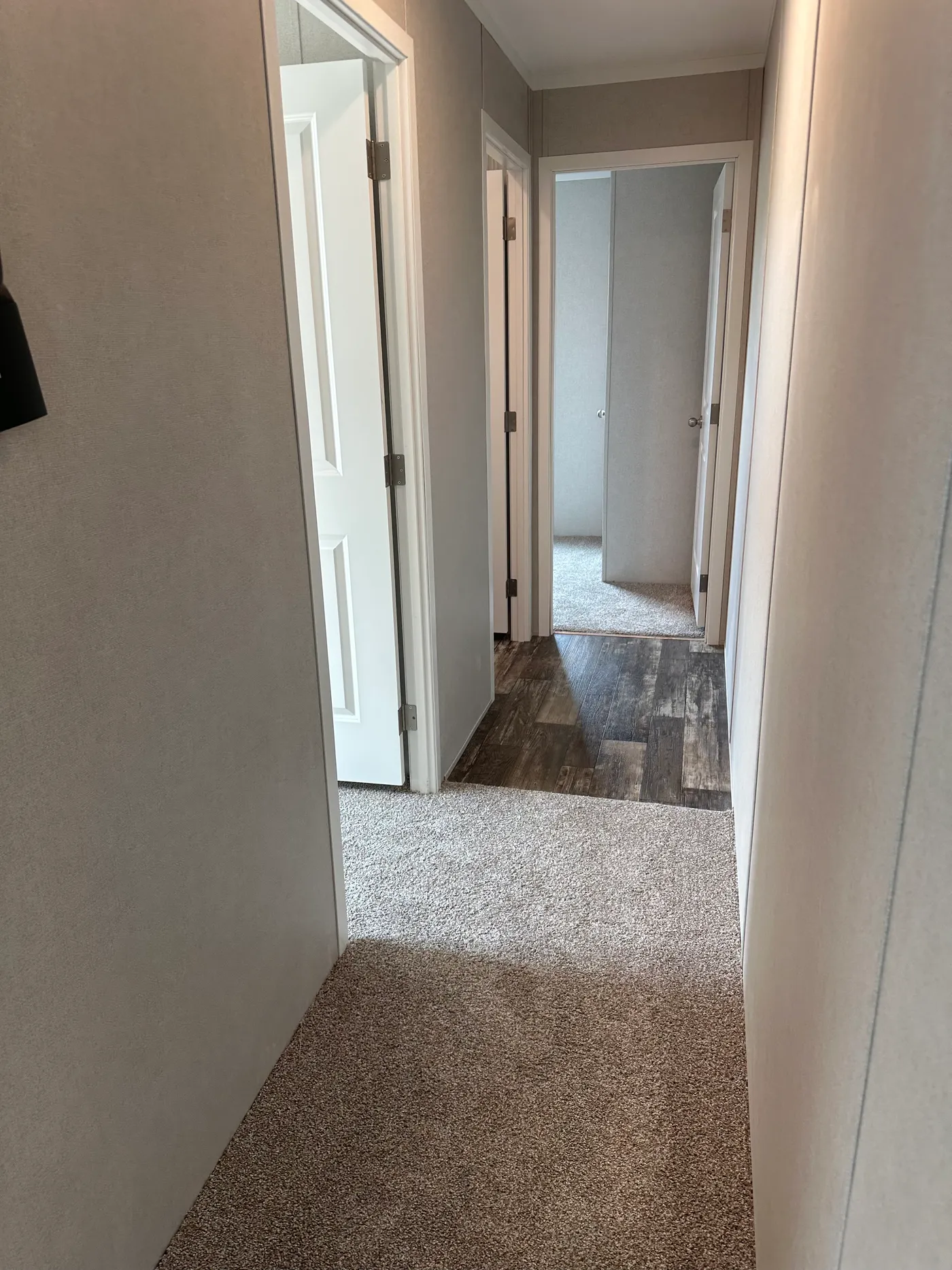 Hallway to Secondary Bedroom and Bathroom 