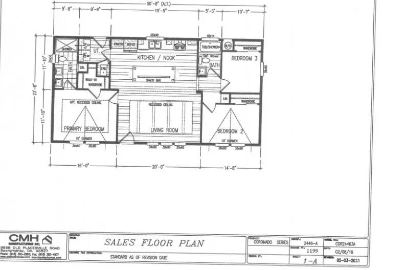 Coronado 2446A Flooplan