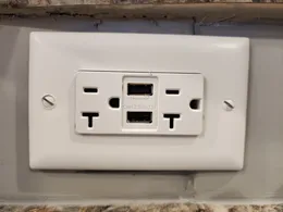 USB outlet on island kitchen.