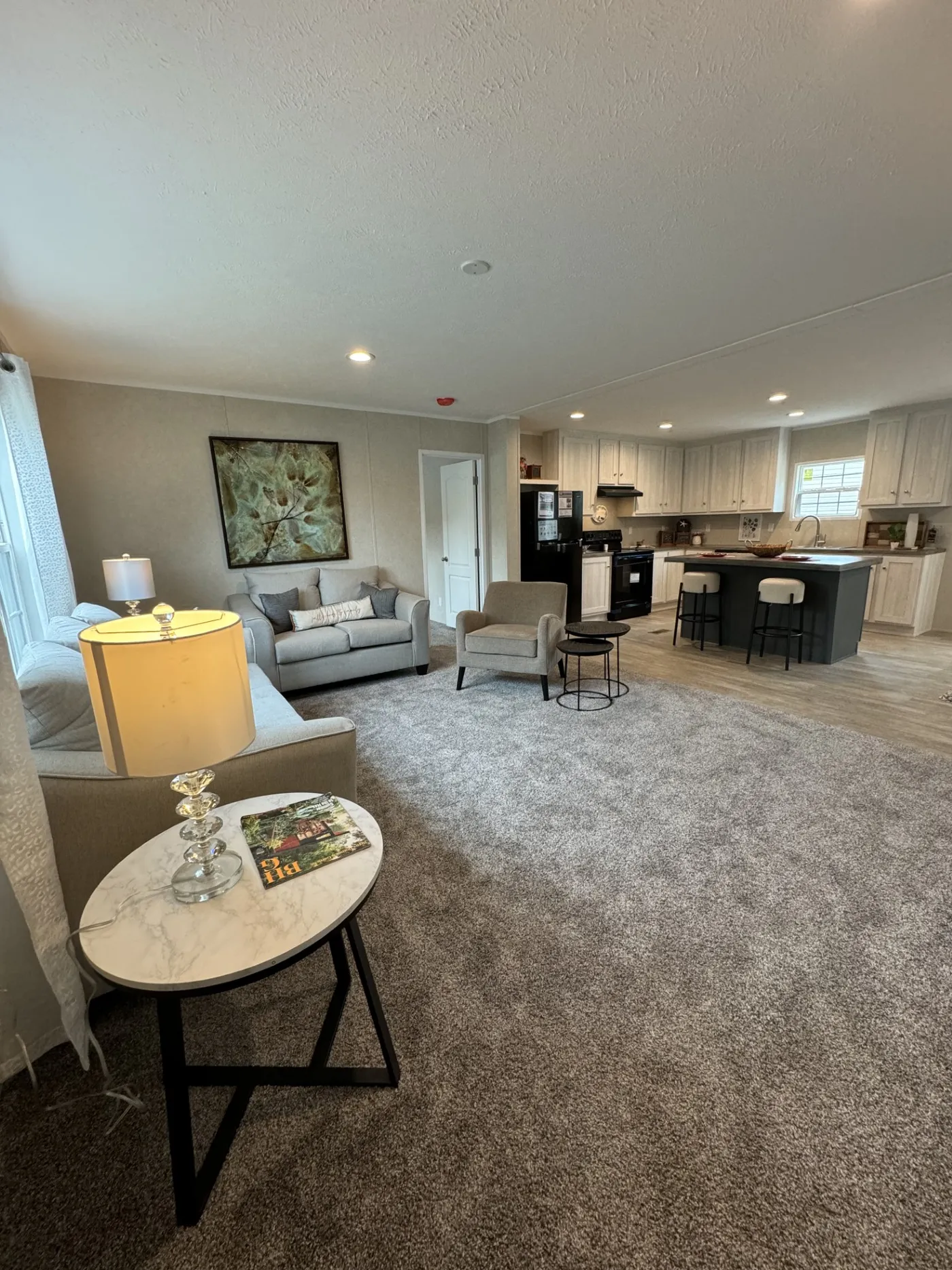 Family Room and Kitchen