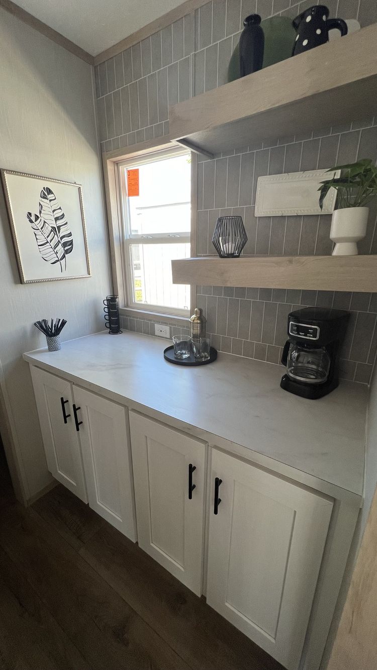 Coffee bar between Kitchen and Utility Room