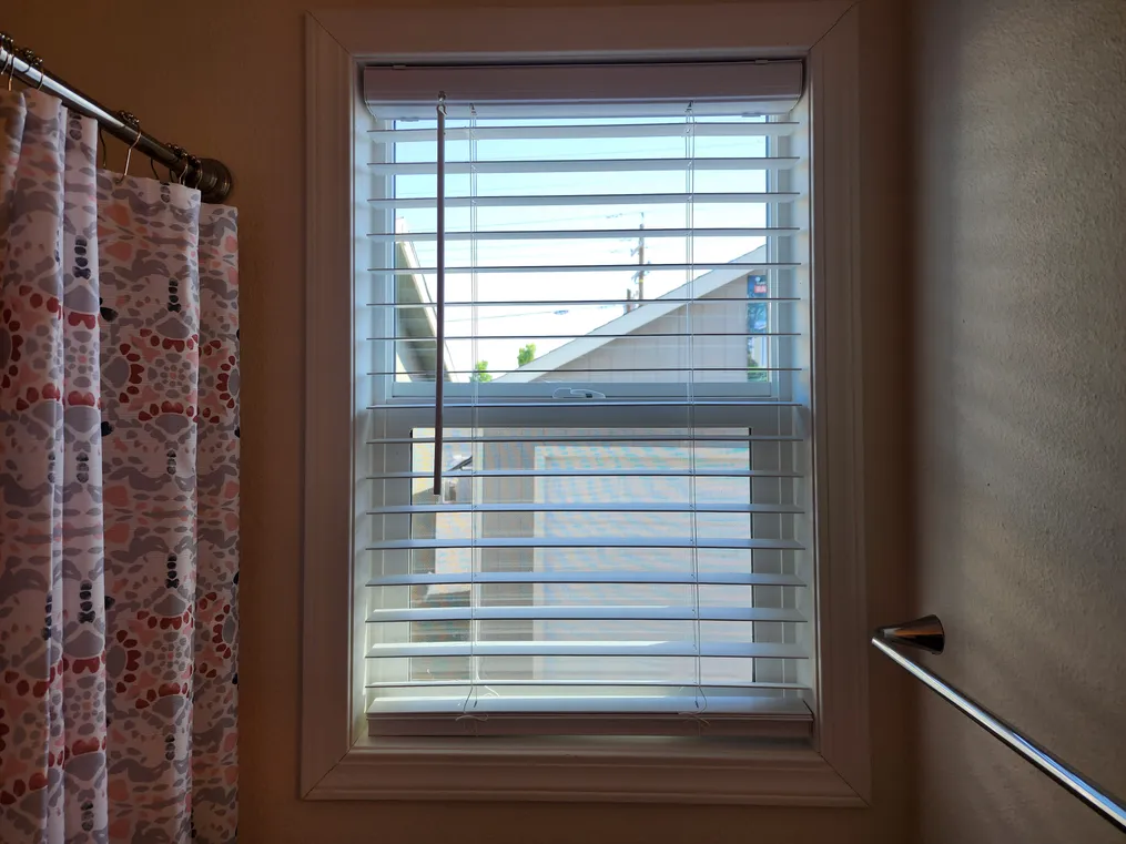 Window over toilet for light & ventilation