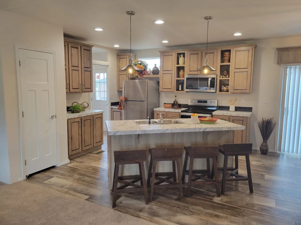 kitchen with island