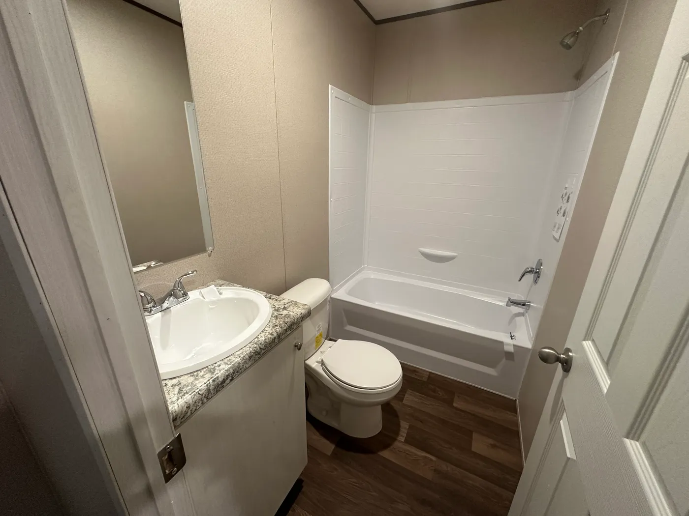 Looking for an affordable tiny mobile home, hunting lodge, vacation getaway, guest house, or mother-in-law suite? This 432 sq. ft. one bedroom, one bath tiny home is the perfect compact living solution. Designed for simple, efficient living, this small manufactured home offers everything you need in a smart, budget-friendly floor plan. Whether you need a weekend cabin for hunting land, a private vacation home, extra space for family, or an affordable full-time home, this tiny mobile home deliver