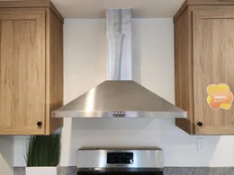 Stainless hood.