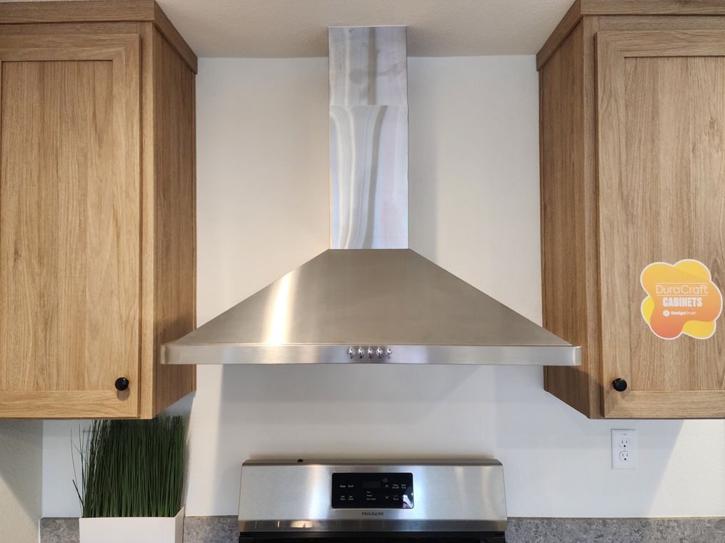 Stainless hood.