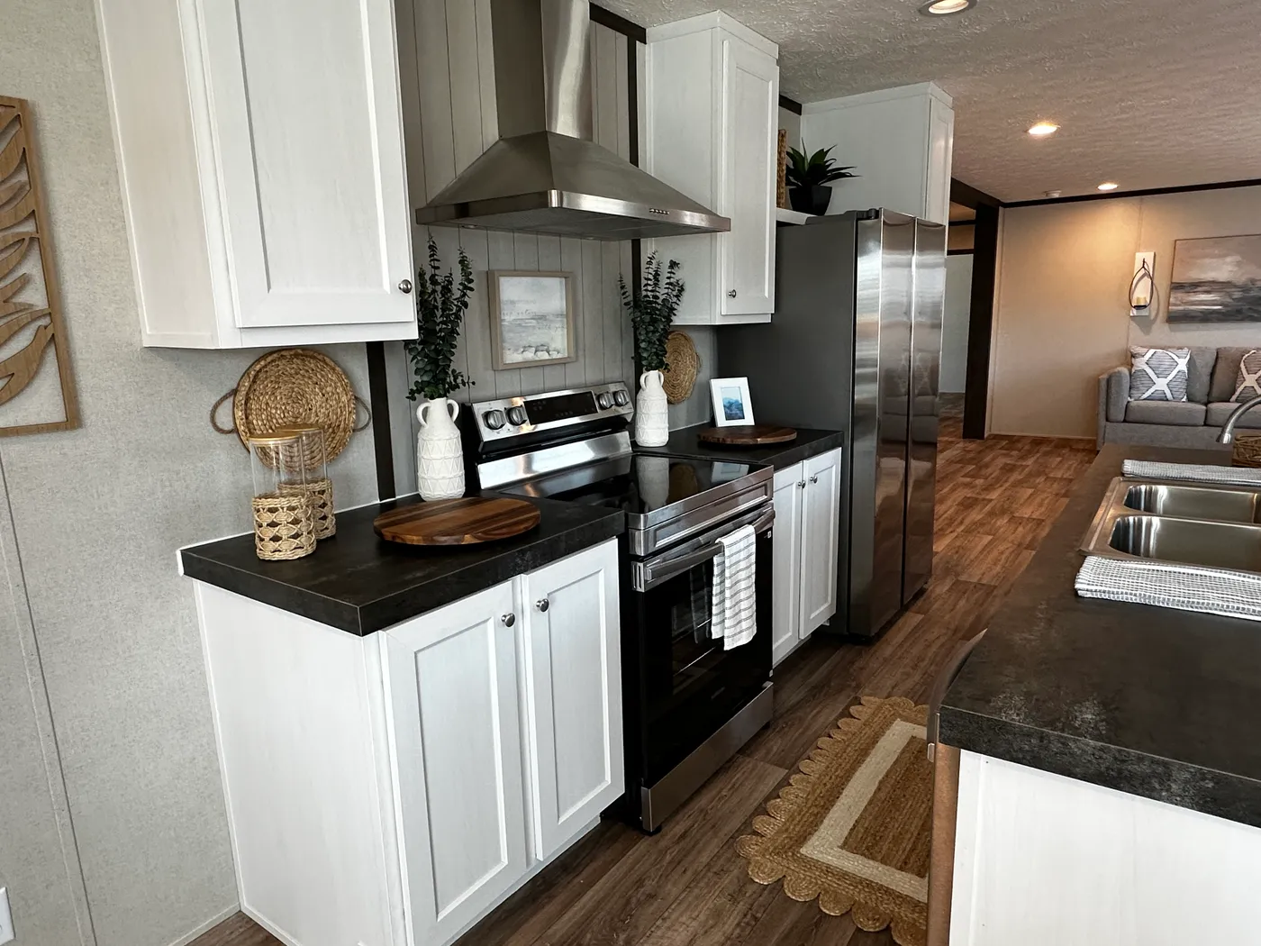 extra wide doublewide mobile home, 32x52 manufactured home, SmartPanel siding mobile home, open floorplan manufactured home, energy-efficient doublewide, walk-in shower mobile home, walk-in closet master bedroom, spacious manufactured home for sale.
