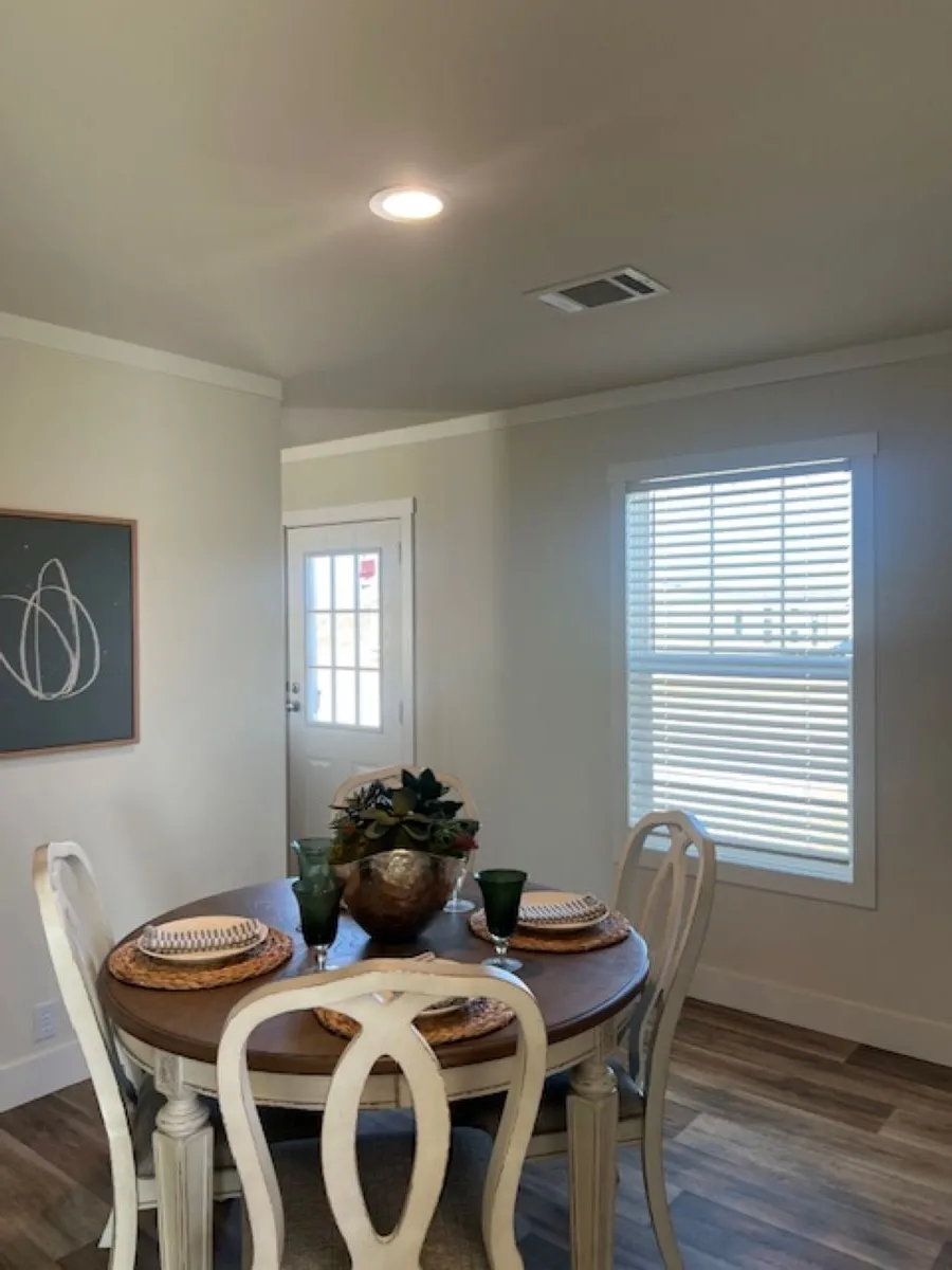 beautiful diningroom with access to the back patio