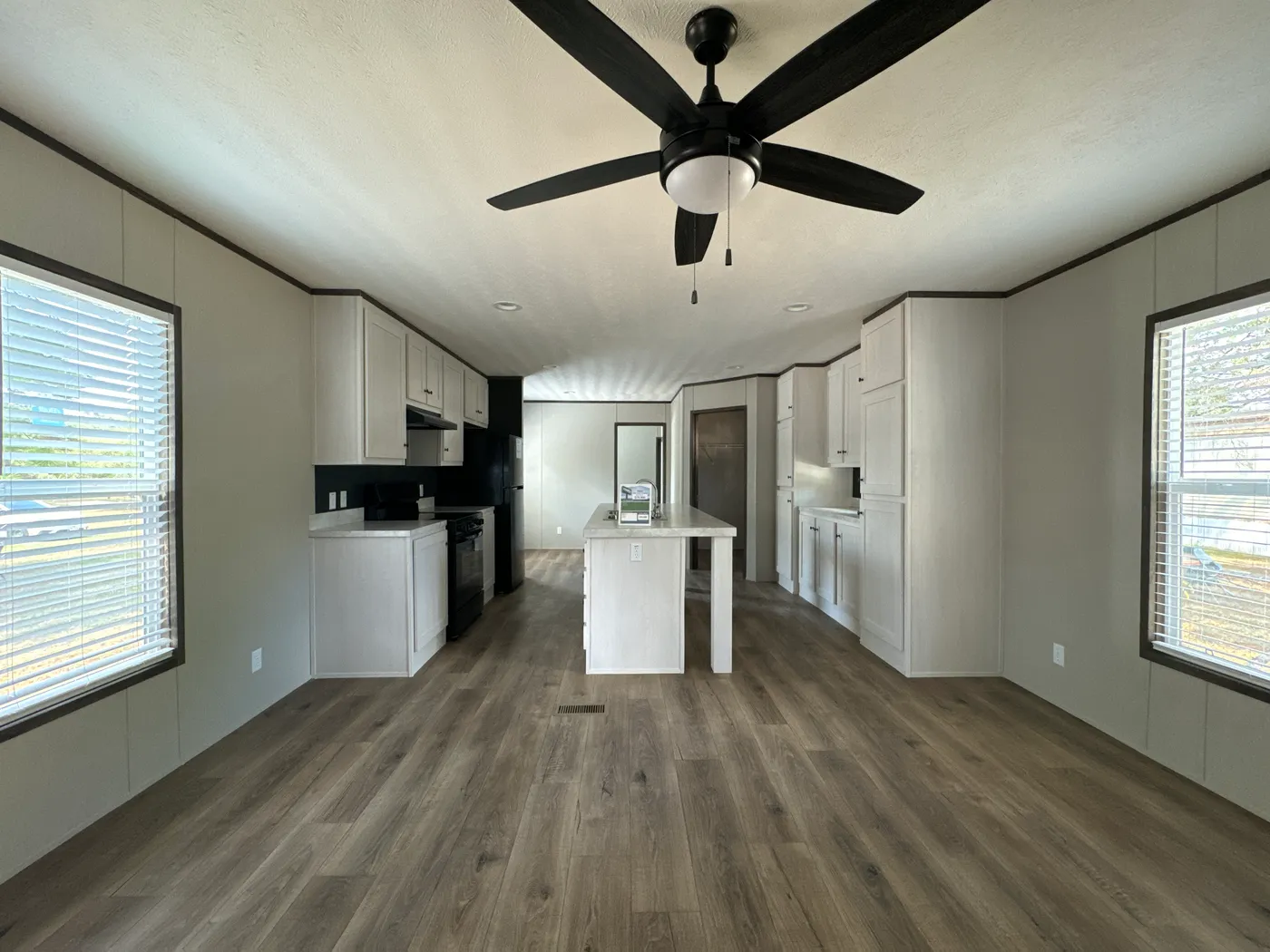 Living room and kitchen open concept