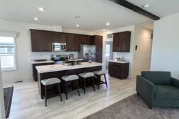View of the kitchen from the living room