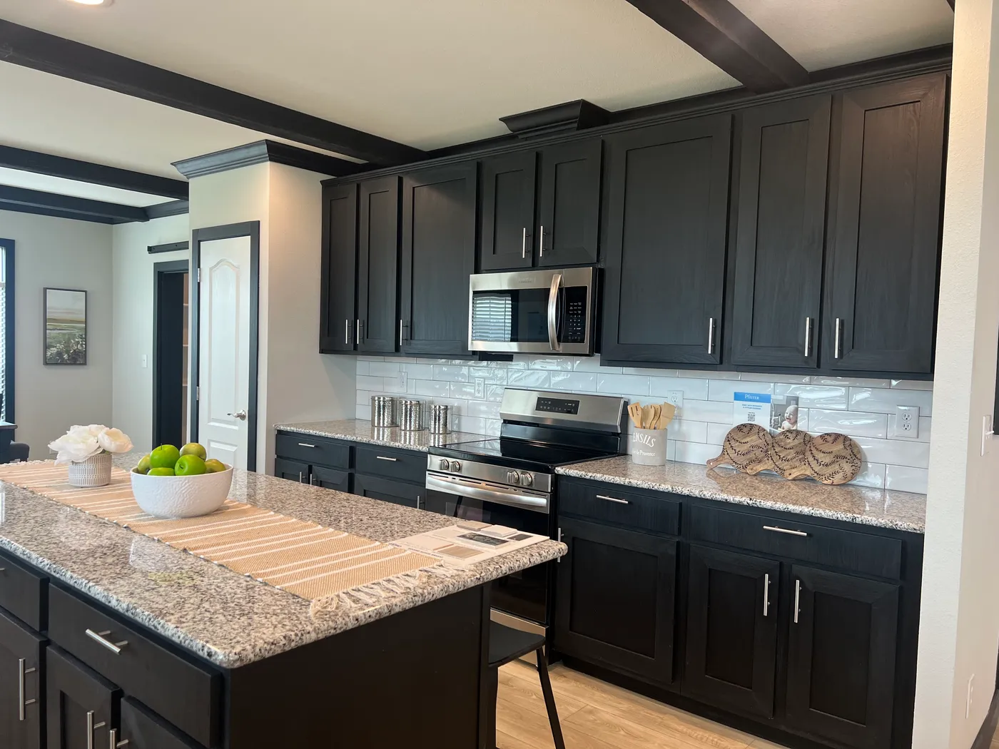 Beautiful tape and texture manufactured home with custom kitchen . Best deals and prices on affordable, quality, Clayton Built manufactured home in texas.