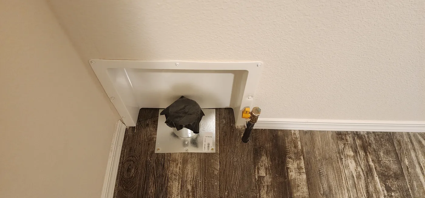 Recessed dryer vent