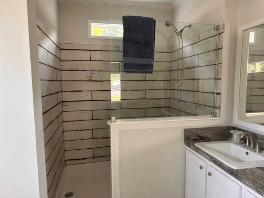 72" Ceramic Tile Shower