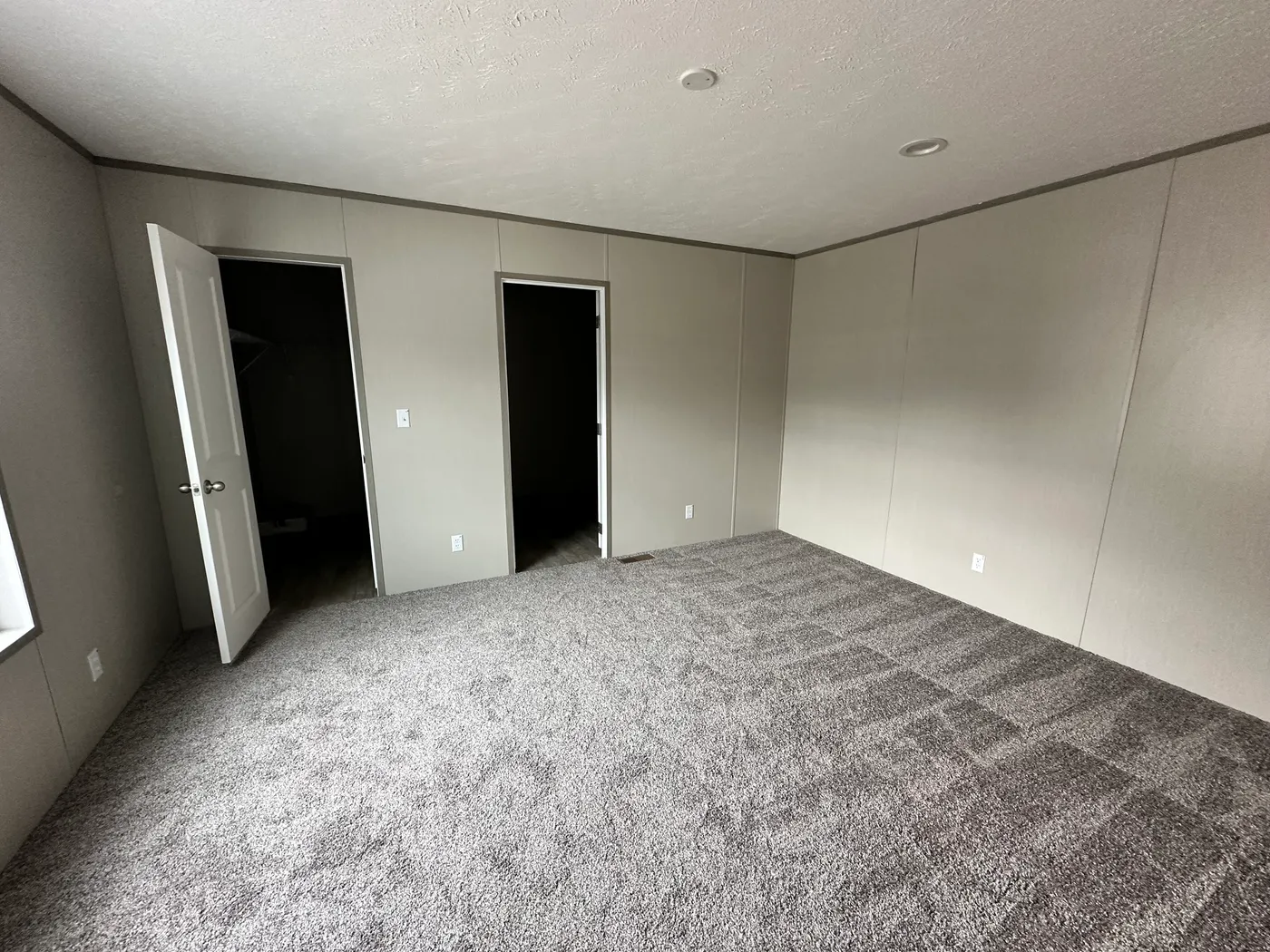 Spacious primary bedroom