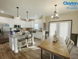 Large Island. Pendant Lights. Dining Area.