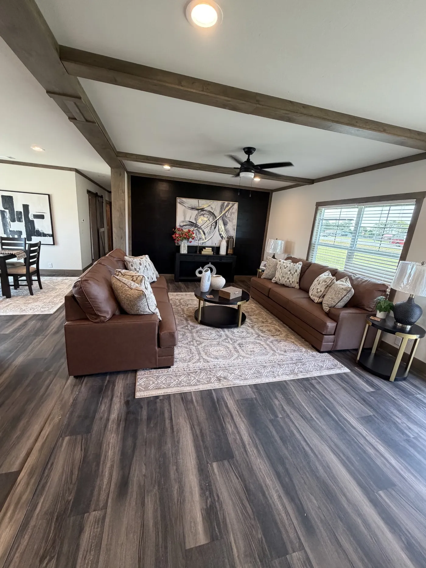 Large Open Living Room, this home has floated sheetrock through out including all your closets! You have to come out and tour this beauty!
