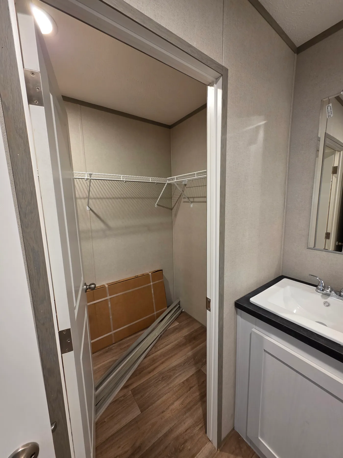 Primary Bedrooms closet/ from bathroom 