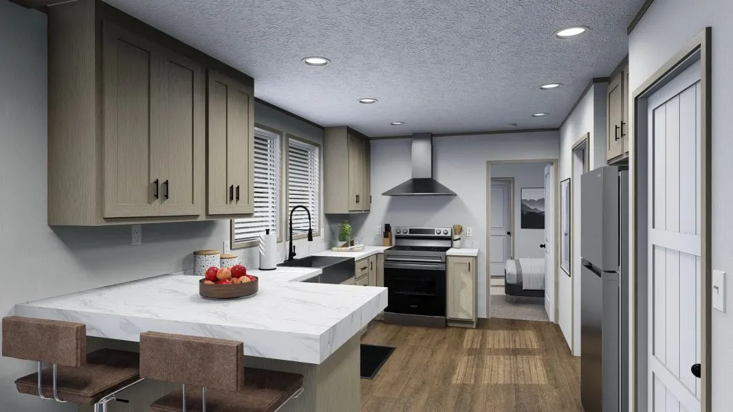 with Stainless Steel Appliances 