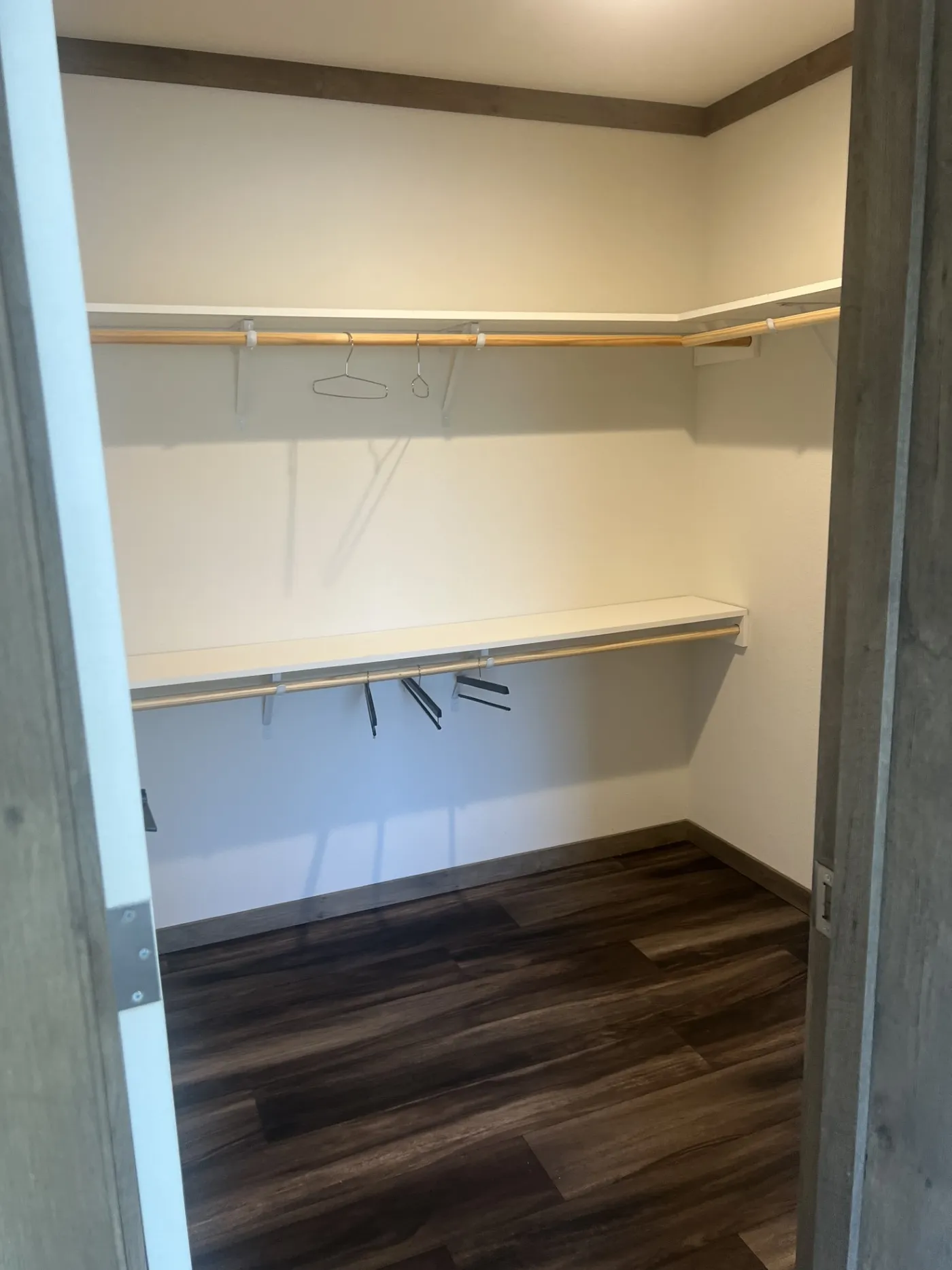 Double Closets in Master