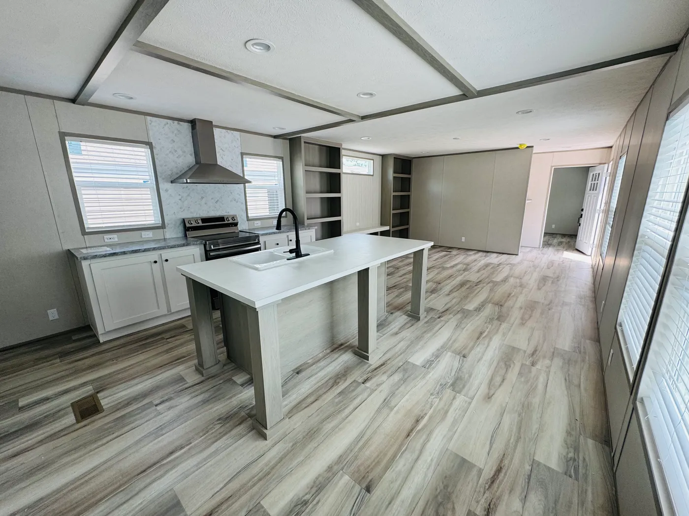 Large kitchen and island