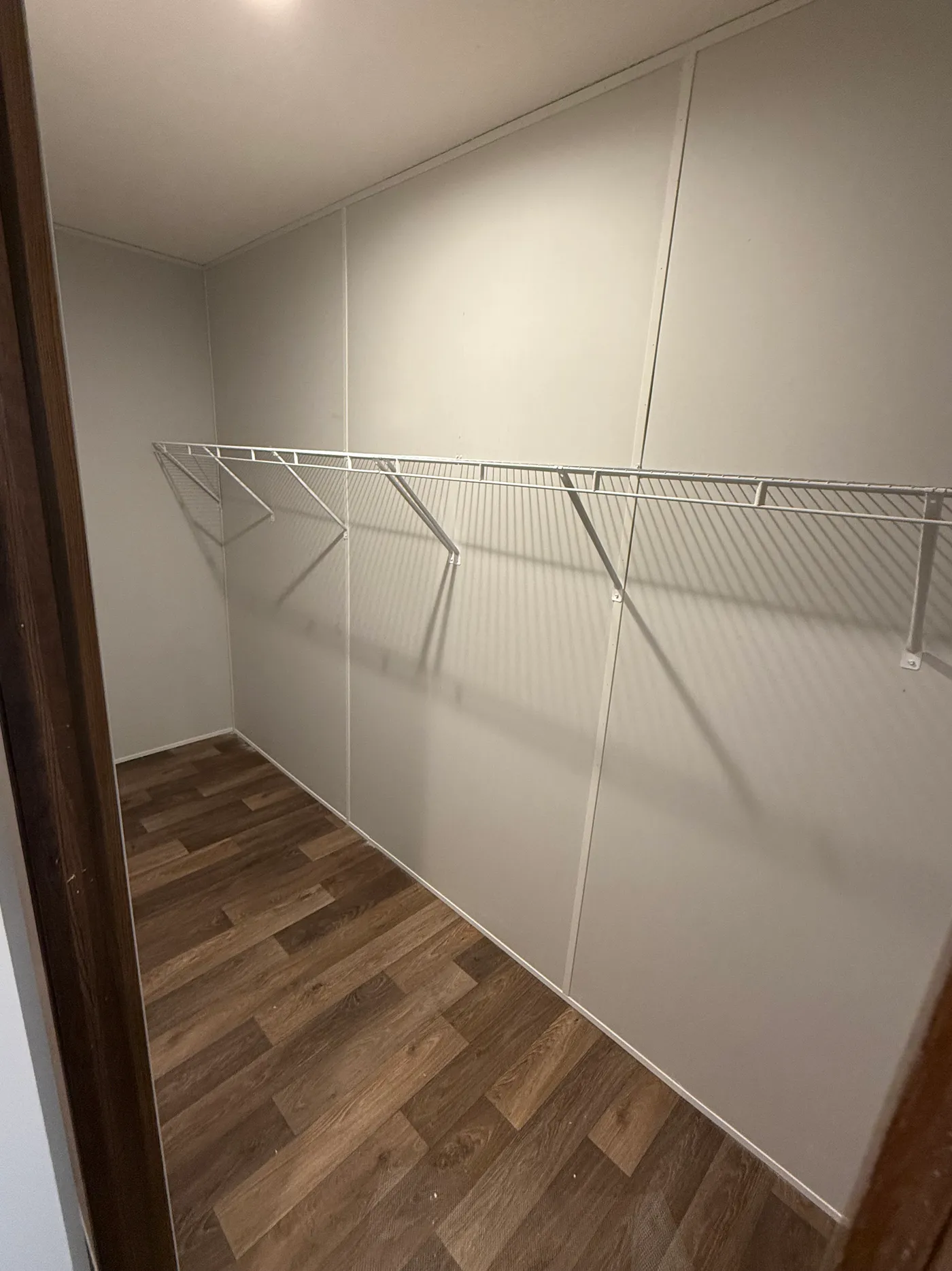 Walk-in primary closet