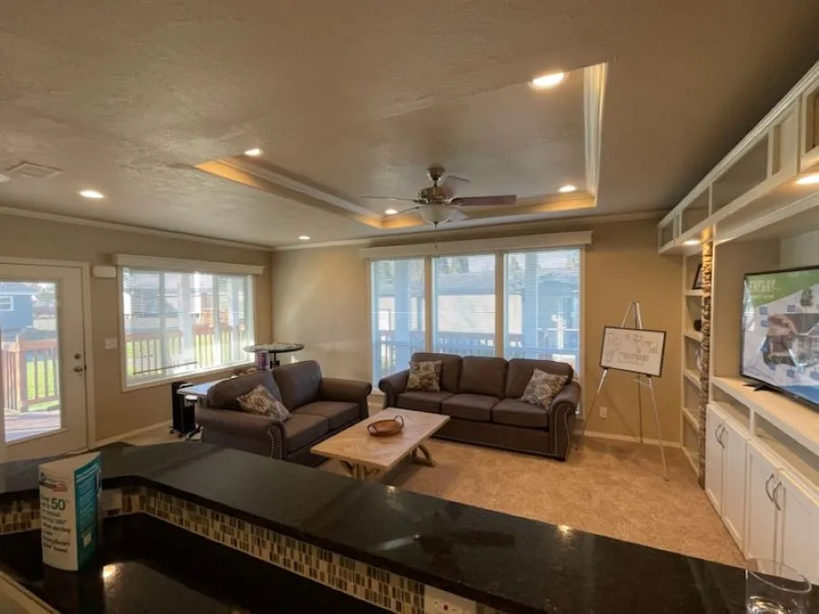 Family Room with Entertainment Center