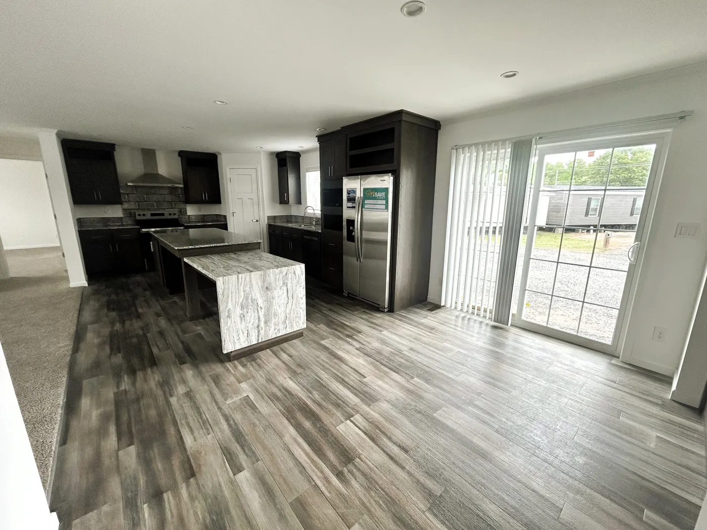 Another view of the kitchen from the guest bedroom area. 