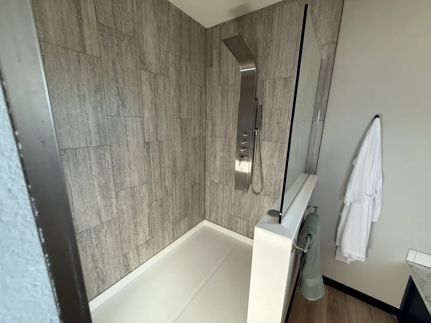 Tile shower