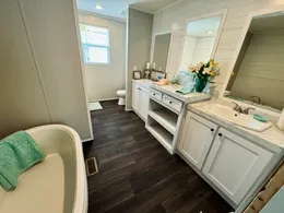 Double Vanity, spacious cabinets.