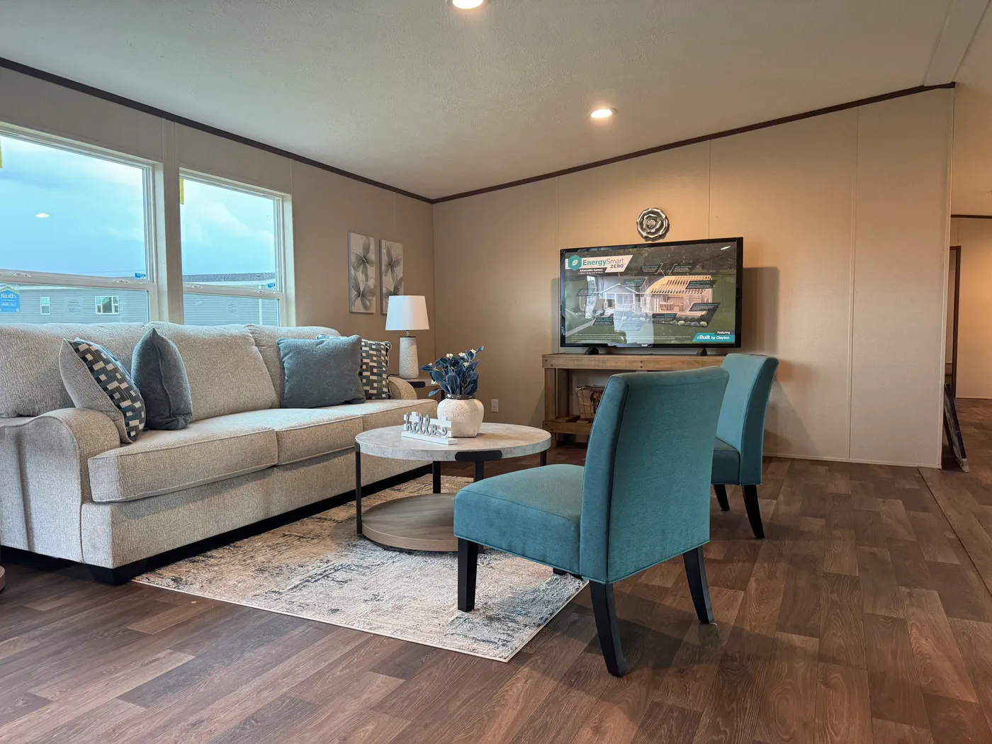 Large living room and den!